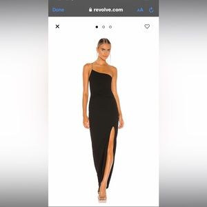 Nookie One Shoulder Black Dress from revolve